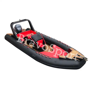 Bateau pneumatique rigide à coque en fibre <span class=keywords><strong>de</strong></span> verre profonde en forme <span class=keywords><strong>de</strong></span> V CE RIB 760 hypalon - Product Image 1