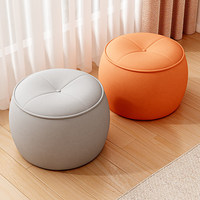 Petit tabouret pour la maison, tabouret bas rond pour canapé, repose-pieds confortable pour longues périodes assises, tabouret robuste pour changer de chaussures