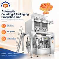 Machine de comptage de bonbons gélifiés à 4 voies, 100-1000 pièces par minute, capteur photoélectrique, écran tactile de qualité alimentaire, contrôle HMI