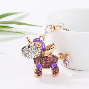<span class=keywords><strong>Porte</strong></span>-clés multicolore mignon de forme animale de conception créative femme sac pendentif suspendu <span class=keywords><strong>porte</strong></span>-clés de voiture en métal pour cadeau de fête - Product Image 4