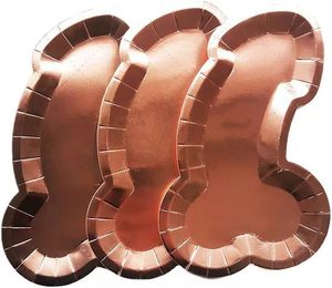 DAMAI Bachelor Party Decorations Hen Party Disposable Plates Bridal Shower Supplies Bachelorette Party Tableware Paper Plates - Product Image 1