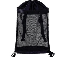 Sac de rangement arrière pour chariot de golf en polyester imperméable avec fermeture éclair et poche en filet pour accessoires de sport