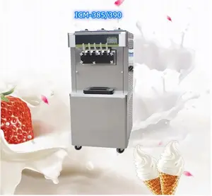 Mesin es krim melayani lembut 7 rasa pembersih mandiri kapasitas besar komersial