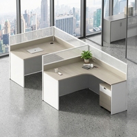 Poste de travail de bureau incurvé avec cloison, bureau informatique moderne en bois, table de direction de luxe, ensemble de mobilier de bureau