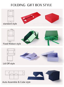 Boîte d'emballage personnalisée à aimant dur en papier de carton noir Boîte cadeau de luxe à fermeture magnétique avec logo personnalisé