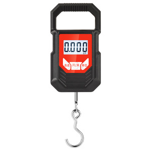 เครื่องชั่งอิเล็กทรอนิกส์แบบมือถือ LCD กันน้ำ 0.005 กก. ขนาดกะทัดรัด พกพาสะดวก ใช้ในเชิงพาณิชย์และในครัวเรือน สำหรับชั่ง<span class=keywords><strong>พัสดุ</strong></span> จัดส่งสินค้า ตกปลา พร้อมตะขอ - Product Image 1