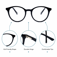 Montures optiques pour enfants en acétate, style œil de chat bicolore, lunettes de vue pour enfants, lunettes de prescription tendance