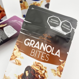 Grappes d'Amandes Granola Bites Snack Pouches Stand-Up Zipper Bag avec Mix Design Réutilisable et Refermable <span class=keywords><strong>Petit</strong></span> quantité minimale de commande - Product Image 6