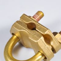 YY Brass U Bolt Ground Clamp Adjustable Earth Rod to Cable Connector for Earthing & Lightning Protection System