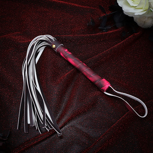 SM Sex PU <b>Leather</b> Wrist Handcuffs & Whip Tassel Loose Couple Training Props Small Punishment SP <b>Tools</b> Model QY3892 Drop Shipping - Product Image 5