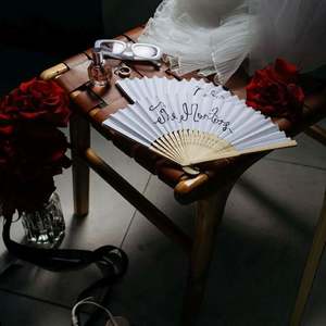 Abanico de Bambú Personalizado de 33 cm, Plegable, con Decoración Pintada, para Fiestas de Baile, Promoción Musical, Recuerdo - Product Image 6