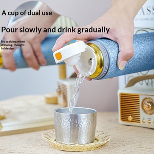 Taza de Té de Titanio Puro <span class=keywords><strong>con</strong></span> Doble Aislamiento, <span class=keywords><strong>Filtro</strong></span> de Malla, Diseño Martillado al Vacío, Anti-Caída, <span class=keywords><strong>con</strong></span> Medición de Temperatura - Product Image 3