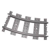 Ensemble de blocs de construction en plastique ABS OEM pour train miniature, rails droits/courbes, modèle de ville à construire soi-même pour enfants, échelle 1:1