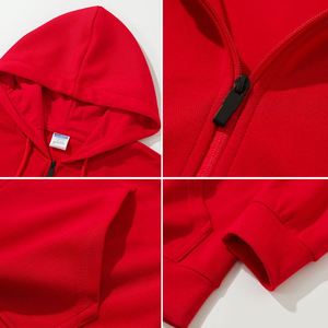Nouveau design, logo personnalisé, veste à capuche zippée en coton pour garçons et hommes, grandes tailles, sweat-shirts décontractés, vêtements d'extérieur, vente en gros - Product Image 3
