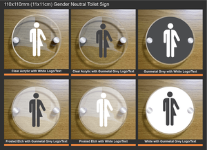 Panneau de toilette personnalisé unisexe <span class=keywords><strong>pour</strong></span> le travail et la maison, acrylique auto-adhésif <span class=keywords><strong>pour</strong></span> décoration murale ou de <span class=keywords><strong>porte</strong></span> de bureau, de toilette et de salle de bain - Product Image 6