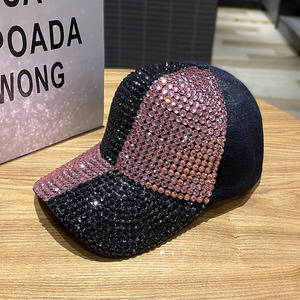 หมวกเบสบอลแฟชั่นฮิปฮอป Gorras Sunback ติดเพชรหมวกเบสบอลประดับพลอยเทียม - Product Image 6