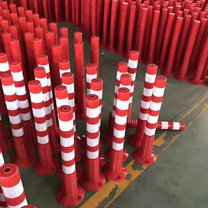 TPU 100CM 1M <span class=keywords><strong>Flexible</strong></span> Plástico reflectante Tráfico Barrera de seguridad vial Divisor Delineador de carretera Poste de advertencia - Product Image 1