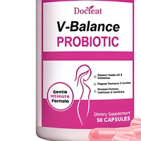 Capsules Probiotiques pour Femmes, Formule Douce pour l'Équilibre de la Flore Intime Féminine, Complément Alimentaire, 30 Comprimés, OEM, Marque Privée