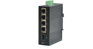 Commutateur industriel non géré CE FCC pour rail DIN, 4 ports Gigabit, 1 port SFP, IP40, -40~75, protection contre les surtensions de port 6kV, fabriqué à Shenzhen, Chine - Product Image 2