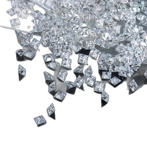 Moissanite Princess Cut Square D Color Lab Created Loose Stone For Jewelry Making - Product Image 4