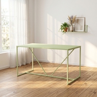 Table de console en acier laminé à froid, peinture pulvérisée orange vif, pour hall d'entrée, vente en gros