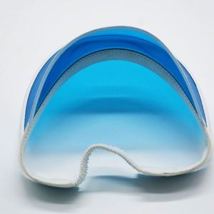 Casquette Pare-Soleil Transparente Bleue en PVC Personnalisée pour Vente en Gros – Protection UV pour Voyages en Extérieur et Sports d'Été - Product Image 2