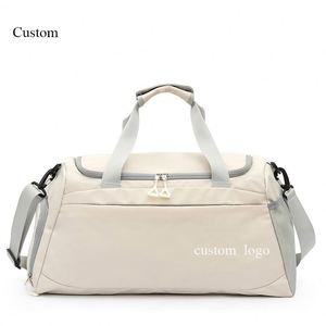 Sac de sport personnalisé avec compartiment à chaussures, sac fourre-tout pour femme, sac de voyage, sac de sport - Product Image 1