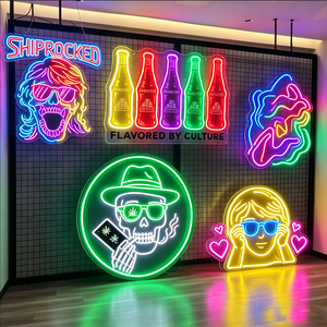 Enseigne néon LED 3D personnalisée imprimée UV, motif Astronaute de bande dessinée et anime, Décoration artistique lumineuse pour la maison, les magasins, les entreprises automobiles, Contrôle tactile, IP54 - Product Image 5