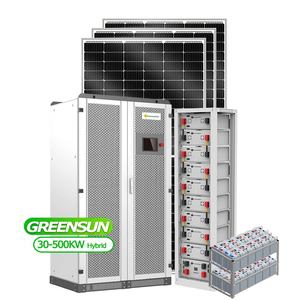 Sistema de Energía Solar Híbrido de 100Kw para Uso Industrial, 150Kw, 250Kw, 300Kw, 500Kw, Alto Voltaje 220V a 480V, Fotovoltaico - Product Image 1