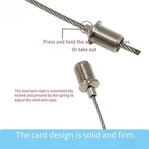 庭院五金提升用镀锌铜拉头锁线夹可调吊灯吊绳连接器螺母 - Product Image 3