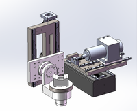 Fraiseuse CNC 5 axes V4 système Linux de bras de bureau avec boîtier demi-métal et liquide de refroidissement
