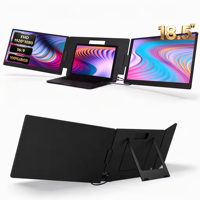 Écran double Full HD 18,5 pouces, extension d'écran 1080P, plug and play, installation facile pour ordinateur portable, jeux, moniteur pliable, OEM ODM Factory