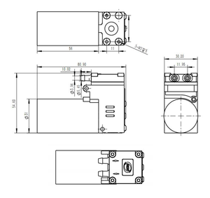 ปั๊มสูญญากาศ Lab ทนสารเคมีน้ํามันฟรี 3 บาร์ความดันบวก 12V 24V DC ไฟฟ้าแบบพกพา Micro ลูกสูบเครื่องอัดอากาศปั๊ม - Product Image 2