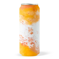 Boîtes de boissons en PET avec couvercle en aluminium transparent personnalisé avec logo, jetables, pour boissons énergisantes, thé, soda, café, jus