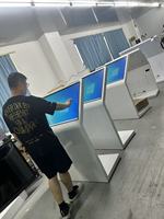 YINGTOUCH - Pantalla Táctil Inclinada Horizontal Tipo L de 49 Pulgadas, Máquina de Consulta Autoservicio Todo en Uno, Guía para Centros Comerciales