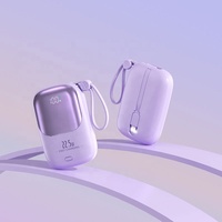 Câble Type-C en gros avec logo d'usine, petites batteries externes 10000 mAh, mini batterie externe portable 10000 mAh avec affichage intelligent