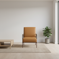 Canapé en tissu moderne à une place, vente directe d'usine Nisco, vente en gros, pieds en métal durables, confortable, modèle F871 pour appartement/salon