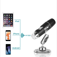 Microscope numérique électronique USB WIFI 1000X avec lumière LED pour smartphone IOS Android Microsoft System