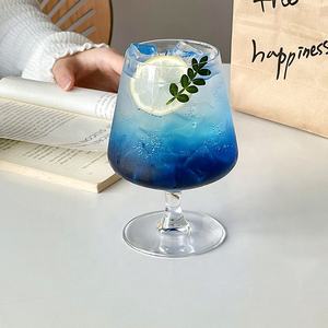 Verres à Brandy Modernes Minimalistes en Cristal Soufflé à la Main, Verres à <span class=keywords><strong>Vin</strong></span> à Pied Court, Verres à Cognac, Verres à Dégustation de Cocktails - Product Image 6