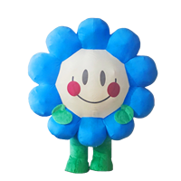 Disfraces Inflables de Mascotas con Diseño de Flor para Adultos, Trajes de Cosplay de 2.2m, Inflables Publicitarios con Diseño de Flor y Planta