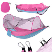 Hamac pliable portable avec moustiquaire, hamacs de plein air avec filet
