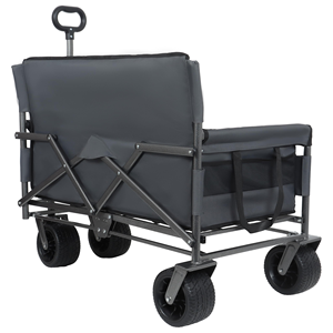 Portable Multifunctional Aluminum Four-Wheel Folding <strong>Trolley</strong> Platform Camping Cart Outdoor Reclining Chair Children Foldable - Product Image 6