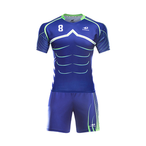 Thailand quality men 100% polyester breathable New Zealand storm American football shirt made of wool - Product Image 2