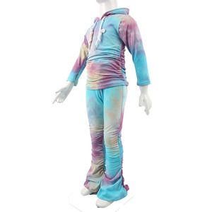 chica de pantalones de <span class=keywords><strong>moda</strong></span> traje de niña <span class=keywords><strong>Boutique</strong></span> apretado traje capucha Niñas Ropa conjuntos de dos piezas traje - Product Image 5
