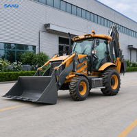 Livraison Gratuite - Tracteur Compact Certifié Sécurité avec Chargeur et Pelle Arrière 4x4 - Mini Tracteur Compact avec Chargeur et Pelle Arrière