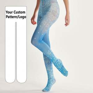 Fleur volante bleu imprimé blanc enfants sans entrejambe images lesbiennes tube fournisseurs érotique avec collants découpés - Product Image 1