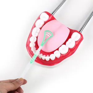 Cepillo de silicona de grado alimenticio para cuidado Dental, cepillo limpiador de lengua, calidad Hiqh, precio barato