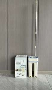 Chiffon de rechange pour balai serpillère robuste à gratter, à fixer sur support plat, avec essorage mains libres, pour poussière et nettoyage des cartons - Product Image 4