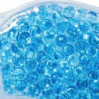 Masque oculaire en gel OEM avec perles de gel, en velours pelucheux, masque oculaire relaxant réutilisable avec perles de gel pour les voyages en avion et le sommeil