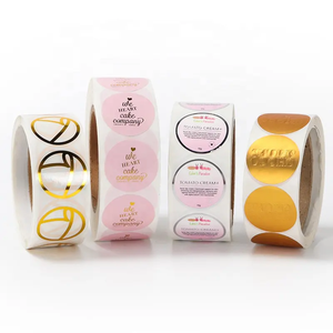 Tem nhãn dán cảm ơn hình tròn, chất liệu vinyl, in màu toàn phần, thương hiệu riêng tùy chỉnh, dạng cuộn - Product Image 2